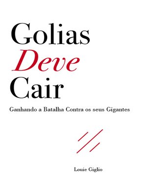 cover image of Golias Deve Cair